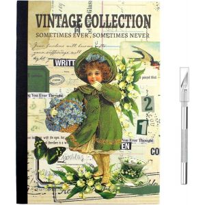 Mevronisshop-800+ Pi&egrave;ces Autocollant Scrapbooking Stickers Scrapbooking Autocollant Bullet Journal R&eacute;tro Scrapbooking Mat&eacute;riel Pour Scrapbook, Album Photo Diy, Journaling 24 Feuilles Vert - Neuf