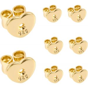 Argent Sterling 925 Accessoires,Hypoallergénique En Argent Sterling,Dos De Sécurité 6 Mm/8 Mm Remplacement Pour Fabrication De Bijoux.[X1578] - Neuf