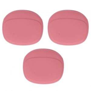 3PCS &Eacute;tui de transport de protection d'&eacute;couteur Portable Mini Pochette d'&eacute;couteur de stockage en silicone pour la maison rose - Neuf