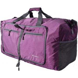 ERSAN-Sac de Voyage 60L Pliable de Grand Capacité Sac Voyage Homme et Femme avec des Chaussures Compartiment Poche étanche Sac de Sauna Vacances Sport Gym Nuit Sac de Voyage - Neuf