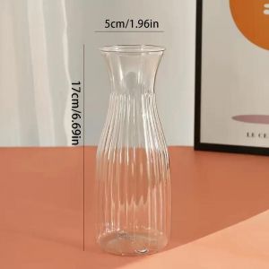 Vase En Plastique Transparent Nordique,Conteneur D'arrangement De Fleurs,Plantes Hydroponiques Cr&eacute;atives,Vases &Agrave; Fleurs,D&eacute;cor De Maison,Salon,Bureau.1pcs - Neuf