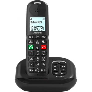 Xl685 Voice - T&eacute;l&eacute;phone Fixe Sans Fil Dect Senior Format Xl Avec R&eacute;pondeur - &Eacute;cran Haute Lisibilit&eacute; - Grandes Touches - Audio Boost - Mains Libres - Blocage Des Appels - Noir - Neuf