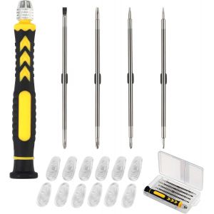 ERYI-Tournevis Précision Réparation De Lunettes Petit Tournevis Avec Coussinets De Lunettes Diy Outils De Réparation Pour Portable Lunettes Pc - Neuf