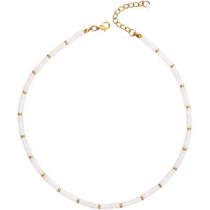 Kal-Collier Ras Du Cou Coquillage, Collier Ras Du Cou En Perles Collier De Plage De Surfeur Collier De Coquillages De Plage Pour Femme Bijoux D'été - Neuf