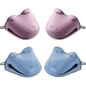 Gants De Maniques En Silicone,Pincement R&eacute;sistant &Agrave; La Chaleur,Poign&eacute;es En Silicone Casserole,Mini Gant De Cuisine,Gants De Cuisson &Eacute;paississants En Silicone,Pour La Cuisine - Neuf