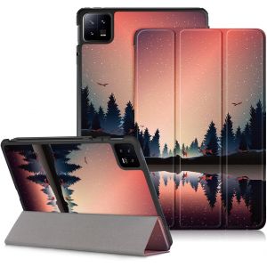 Kalws-Etui Coque Housse De Protection Pour Xiaomi Mi Pad 6/Mi Pad 6 Pro 11 Pouces Tablette 2023 Tri-Fold Smart Folio Tablet Case With Auto Wake,Crépuscule - Neuf