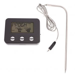 HJLIAN Thermometre numerique pour aliments et viandes, minuterie avec sonde - Neuf