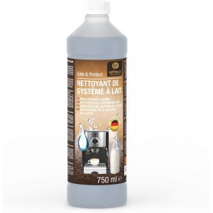 JGD-750ml Nettoyant pour syst&egrave;me laitier pour Delonghi, Magnifica S, Siemens, S&eacute;rie EQ, Jura, Krups, Bosch, Miele, Melitta machines &agrave; caf&eacute; automatiques et cafeti&egrave;res, 50 utilisations, - Neuf