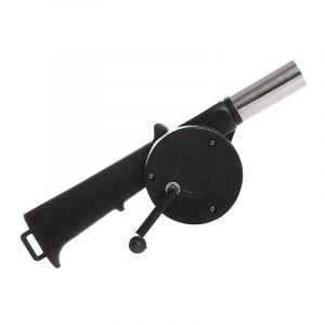 Ventilateur de barbecue noir, Accessoire, Souffleur de barbecue à manivelle, Ventilateur de barbecue noir, Lot de 2, Accessoire, Souffleur de barbecue à manivelle manuelle - Neuf