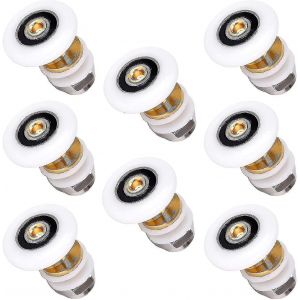 Rouleaux de porte de douche 20mm Portes de douche coulissantes Roues de remplacement pour cabine de douche Salle de douche Showe8pcs - Neuf