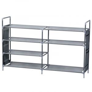 Etag&egrave;re &agrave; chaussure &agrave; 7 niveaux Gris Herzberg HG03596-GRY - Neuf