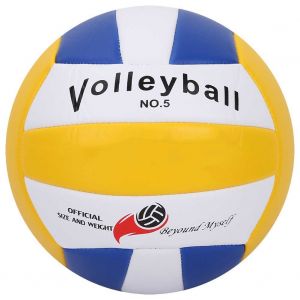 Ballon De Beach-Volley En Pu De Haute Qualite, Ideal Pour L'entrainement Et La Competition (Bleu) - Neuf