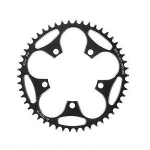 Plateau Rond Etroit Et Large A 5 Vis 130bcd/110bcd, Montage Direct Pour Pedalier Vtt, Rouge - Neuf