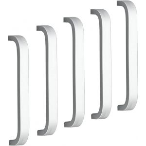 ¿96mm¿5 Unités Qrity Cuisine Armoire Porte Poignées de Placard Tiroir Chambre Meubles Tirer Entraxe 96 mm, en Aluminium, avec des vis - Neuf