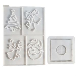 Moules En Silicone 3d Pour D&eacute;coration De Bougies Sur Le Th&egrave;me De No&euml;l - Neuf