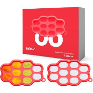 Kalanka-Bac A Glacons Avec Couvercle Bebe Par Lovenoobs&iquest;, Lot De 2 Plateaux En Silicone &Agrave; 100%, Bac Glacon Bebe Diversification, Sans Bpa, Moule Glace Bebe, Glacons Moule, Bac Congelation Puree Bebe - Neuf