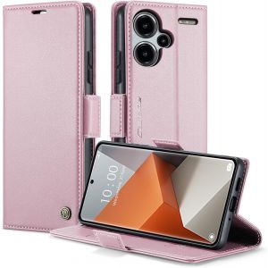Kal-Coque Pour Redmi Note 13 Pro Plus 5g Étui Portefeuille Cover En Cuir Pu Wallet Avec Cartes Magnétique Et Rfid Protection Antivol Folio Housse Redmi Note 13 Pro Plus 5g Case, Doré - Neuf