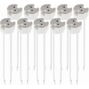 Promotion d'hiver,jeu de 10x douille GU5.3 - douille GU5.3 ou MR16 - Support avec câble 12V - Pour lampe ampoule telle que spot halogène LED - Neuf