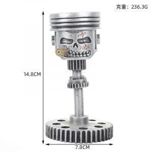 Pop39530-B 7,8 X 14,8 Cm - D&eacute;coration D'ambiance Squelette Humain Pour La Toussaint, Figurine D'action, Chandelier, Plateau, Sorci&egrave;re, Horreur, Bureau, Jouets D&eacute;coratifs - Neuf