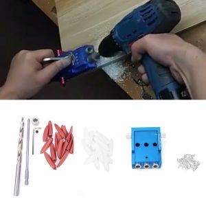 Kit de gabarit de percage de poche incline a 3 trous pour le travail du bois en alliage d'aluminium - Neuf