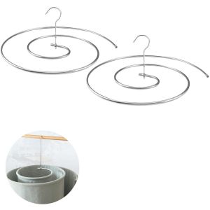 Pack De 2 Spirale Feuille De Crochets De Couette Grille De Séchage, Multi-Fonction Spirale Pliable, Support De Séchage, De Non-Glissement Des Cintres Pour Des Couvertures, Des Draps... - Neuf
