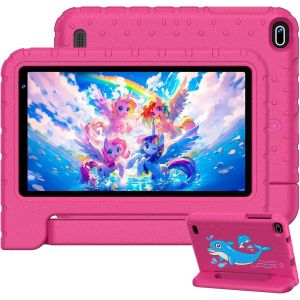ChenQuanSarl-Tablette Pour Enfant 7 Pouces Android 14 Tablette Enfants Avec 10Gb+64Gb(Tf 1Tb),Kids Tablette Tactile Octa-Core,Éducative Apps Pré-Installé,Contrôle Parental, Wifi 6, Bt5.0,Cas Eva - Ro - Neuf