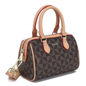 Sac a main INICAT Mini, petit sac a main a poignee superieure, style Boston Barrel, sac de voyage pour femme avec bandouliere amovible - Neuf