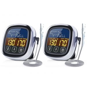 Thermom&egrave;tre num&eacute;rique pour barbecue avec sonde et minuterie - Neuf