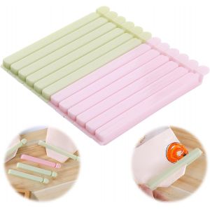 Kal-12 Pièces Clips Fermeture Sachet, Grand Clip, 15.4 Cm Pince Sachet Alimentaire, Multifonctionnel Pour Sac Alimentaire, Pour Conservation Des Aliments, Friandises, Bonbons, Chocolat, Noix - Neuf