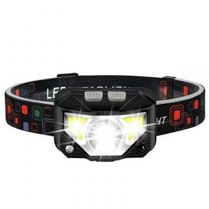 Lampe Frontale Led Rechargeable - 8 Modes,Capteur De Mouvement,Id&eacute;ale Pour Le Camping - Neuf