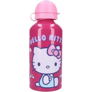 ERSHI-- Gourde pour fille hello kitty - Aluminium - Pour enfant - Crèche - Maternelle - Ecole - Vacances - Repas - 19 cm u2013 50[1312] - Neuf