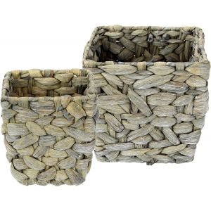 ERYI-Lot De Pots En Jacinthe D'Eau - Pot De Fleurs - Pot De Fleurs - Pot De Fleurs - Pot De Fleurs - Pot Décoratif Tressé - Pot De Fleurs Pour Fleurs Artificielles Et Plantes - Neuf