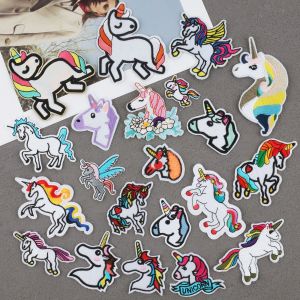 Lot De 21 Patchs Licorne Multicolores, Mélange Aléatoire, Faits À La Main, À Repasser Ou À Coudre, Brodés, Pour Vêtements, Jeans, Sacs, Chapeaux, Chaussures - Neuf