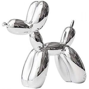 Statue De Chien En R&eacute;sine Ballon Sculpture De Chien D&eacute;coratif Moderne Pour Salon Et Bureau - Neuf