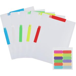 Chenquansarl-Sous Chem Papier A4, Lot De 5 Chem Cartonnée A4 A3, Pochette Transparente Pour Le Stockage Du Papier Avec Étiqueter, Chem Plastique Pour Le Bureau De Lécole - Neuf
