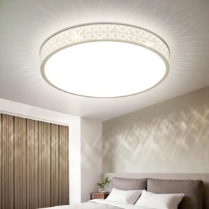 Plafonnier Led Chambre, Luminaire Plafonnier 4000k En Aluminium Pour Salon, Cuisine, 30cm 24w - Neuf