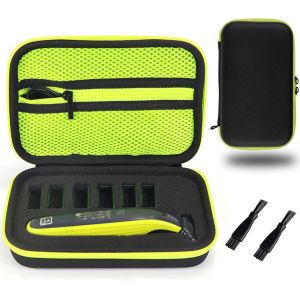 Étui De Protection Pour Rasoir Électrique Phi Lips Oneblade Qp2530/30,Qp2520/30,Qp2520/65,Qp2630/30,Sac Pour Phi Lips Oneblade Avec Éponge,Boîte De Rangement Pour Rasoir,Vert Et Noir, - Neuf