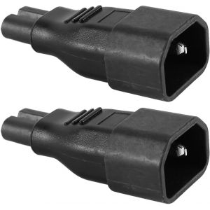 LETNERNY-Adaptateur De Convertisseur D'Alimentation Secteur Iec 320 C14 Vers C7, 2 Pi&egrave;ces, 125 V, 10 A, 250 V, 2,5 A - Neuf