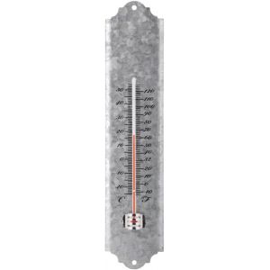 Design Thermom&egrave;tre mural int&eacute;rieur/ext&eacute;rieur jardin Zinc 30 cm OZ10 - Neuf