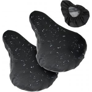 Kal-Lot De 2 Housses De Selle De Vélo Imperméables, Housses De Selle De Vélo Avec Cordon De Serrage, Housse De Selle Lavable, Accessoires Pour Femmes Et Hommes, Ville/Montagne - Neuf