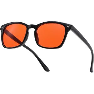 Lunettes De Jeu Anti-Lumière Bleue Pour Homme Et Femme - Anti-Lumière Bleue - Lunettes D'ordinateur, Orange - Neuf