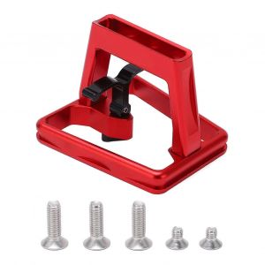 Adaptateur De Porte-Bagages Avant De Vélo Pliant En Alliage D'aluminium Base De Montage Creuse Sculptée Pour Poday Rouge - Neuf