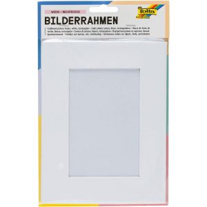 Max Bringmann Kg 35187 Cadre Photo Folie Carton &Eacute;pais D&eacute;corer 16.6 X 21.6cm Plastique Blanc - Neuf