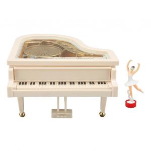 Bo&icirc;te &agrave; musique de piano D&eacute;coration innovante de bo&icirc;te &agrave; musique exquise avec mod&egrave;le de petite fille pour d&eacute;cor de bureau &agrave; la maison - Neuf
