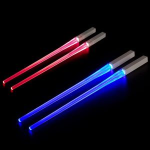 Kalanka-Light Up Baguettes, 2 Paires Lightsaber Baguettes, Baguette Chinoise Lumineuse, Llluminating Chopsticks R&eacute;utilisables, Portables Et Amovibles, Qualit&eacute; Alimentaire, Pour La Cuisine Et Les D&icirc;ne - Neuf