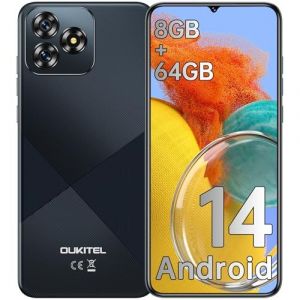 OUKITEL C53 4G Téléphone Portable,8Go+64Go Noir - Neuf