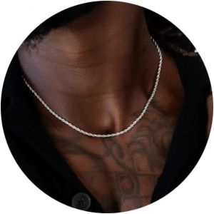 Trahoo-Collier De Corde 2/3/4mm Pour Homme - Collier Argenté18/20/22 Inches Chain For Waterproof Sturdy & Shiny Twist Rope Necklace Gifts For Men & Women Husband Boyfriend - Neuf