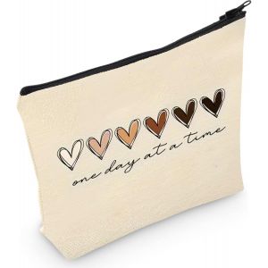 KALANKA-1 pièce trousse de toilette Petite trousse de beauté naturelle Imperméable à l'eau Zip trousse de toilette amies cadeau pour les filles s?urs - Neuf