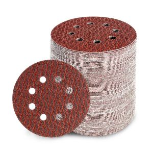 90 Pièces Disques Abrasifs 125mm, 8 Trous Grain 60 Disques A Poncer Papier Abrasifs Idéal Pour Poncer/Polir Pour Ponceuse Excentrique - Neuf