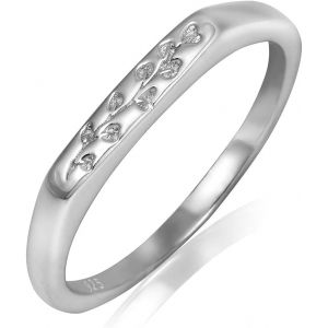 Kahfl-Bagues Argent Sterling 925 Femme,Bague Plaquée Or 18 Carats,Chevalière Eucalyptus Gravée,Bague Minimaliste - Neuf